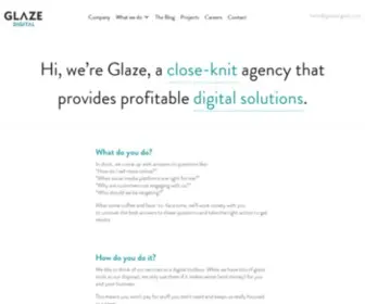 Glazedigital.com(We are a digital consultancy which) Screenshot