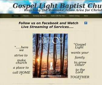 GLBcroanoke.com(Gospel Light Baptist Church) Screenshot