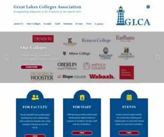 Glca.org(Great Lakes Colleges Association) Screenshot