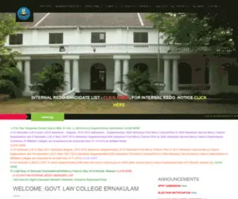 Glcekm.com(Government law college ernakulam) Screenshot