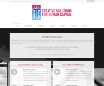 GLCgroup.com(Creative Solutions For Human Capital) Screenshot