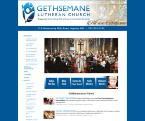 Glconline.org(Hopkins Gethsemane Church) Screenshot