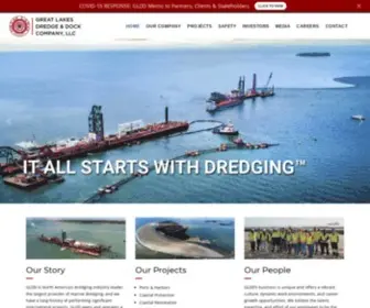 GLDD.com(Great Lakes Dredge and Dock) Screenshot