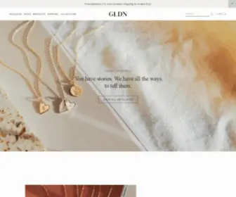GLDN.com(GLDN Personalized Jewelry) Screenshot