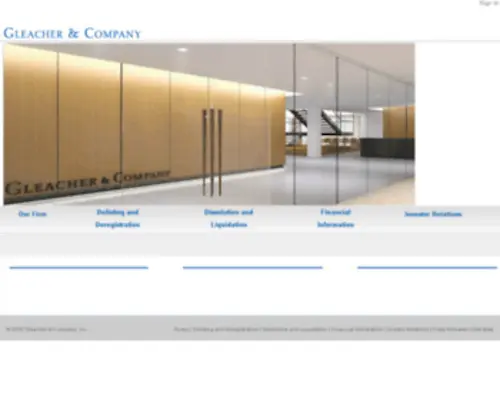 Gleacher.com(Gleacher and Company) Screenshot