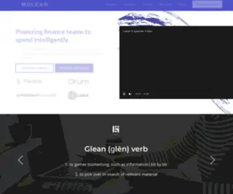 Gleancompany.com(A Smart Accounts Payable & Spend Analytics Platform) Screenshot