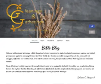 Gleaningsandgatherings.com(A Bible Blog where Scripture) Screenshot