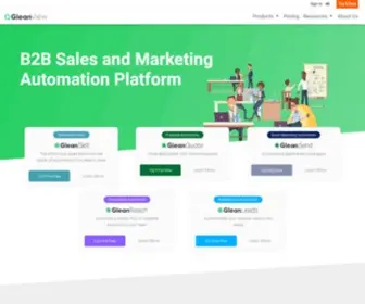 Gleanview.com(B2B Sales and Marketing Automation Software) Screenshot