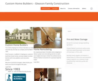 Gleasonfamilyconstruction.com(Custom Home Builders) Screenshot