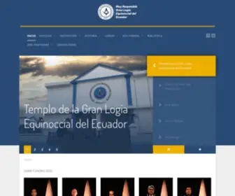 Glede.org.ec(Gran Logia Equinoccial del Ecuador) Screenshot