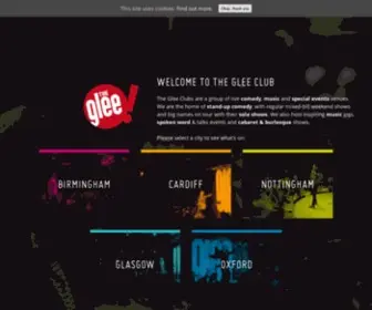 Glee.co.uk(The Glee Clubs) Screenshot