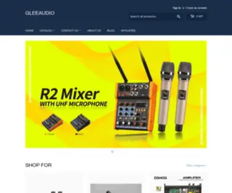 Gleeaudio.com(Top pro audio gears with The least cost) Screenshot