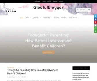 Gleefulblogger.com(A lifestyle blog) Screenshot