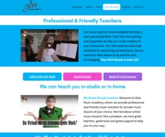 Gleemusicacademy.com(Glee Music Academy) Screenshot