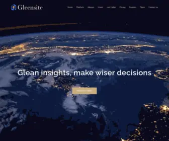 Gleensite.com(Predictive Analytics Mapping Software) Screenshot