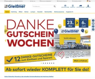 Gleissner-Wohnen.de(Möbelhaus Online Shop Weiden) Screenshot