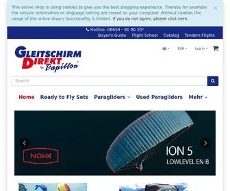 Gleitschirm-Direkt.de(Gleitschirm Direkt Shop) Screenshot