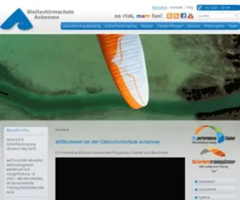 Gleitschirmschule-Achensee.at(Ausbildung) Screenshot