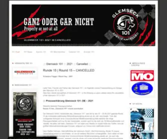 Glemseck101.de(Die Website zum Motorrad) Screenshot