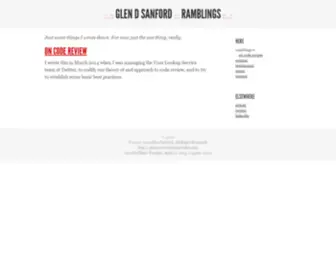 Glen.nu(Ramblings) Screenshot