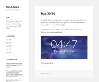 Glenallsopp.com(Glen Allsopp) Screenshot