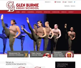 Glenburniehs.org(Glen Burnie High School) Screenshot