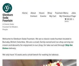 Glenburnsoda.com(A Classic Soda Fountain for Modern People) Screenshot