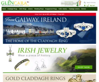 Glencara.com(Claddagh Rings from Glencara) Screenshot