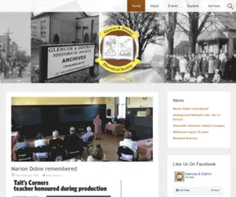 Glencoehistoricalsociety.ca(Glencoe & District Historical Society) Screenshot