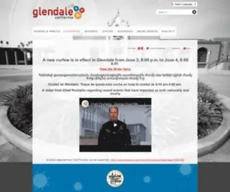 Glendaleca.gov(City of Glendale) Screenshot