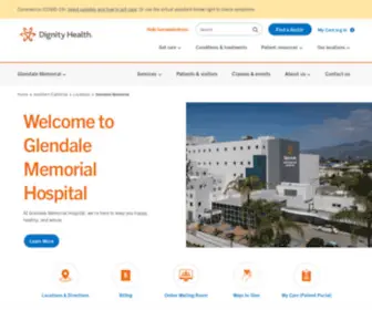 Glendalememorial.com(Glendale Memorial Hospital) Screenshot