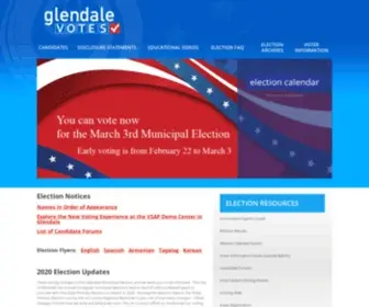 Glendalevotes.org(City of Glendale) Screenshot