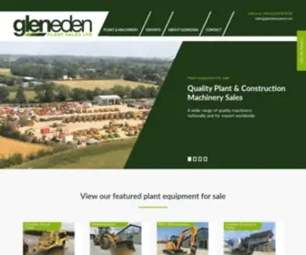 Glenedenplant.com(Plant and Machinery Sales) Screenshot