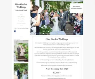 Glengardenweddings.com(Garden wedding venue in Fredericksburg) Screenshot