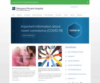 Glengarryprivate.com.au(Glengarry Private Hospital) Screenshot