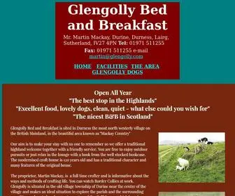 Glengolly.com(Glengolly bed & breakfast Durness Scotland) Screenshot