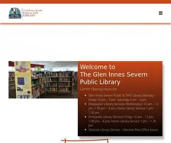 Gleninneslibrary.org(Glen Innes Severn Public Library. Our mission) Screenshot