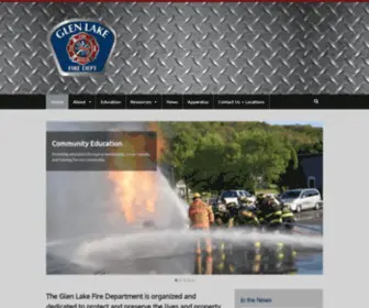 Glenlakefire.org(Glen Lake Fire Department) Screenshot