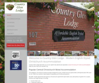 Glenlodge.com(Christchurch Motel Accommodation) Screenshot