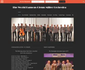 Glennmillerorchestra.com(Glenn Miller Orchestra) Screenshot