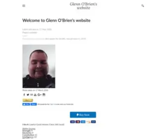 Glennobrien.net(Glenn O'Brien's website) Screenshot