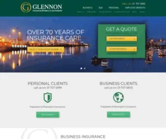 Glennons.ie(Motor, Home & Business Insurance) Screenshot