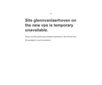 Glennvanlaerhoven.com(Site is down for maintenence) Screenshot