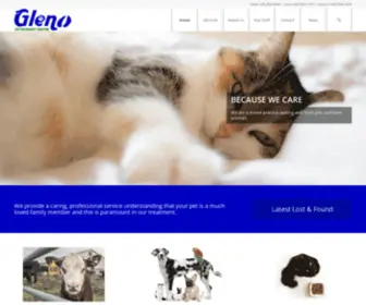 Glenovets.com(Gleno Veterinary Centre) Screenshot