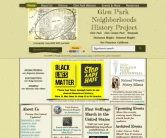 Glenparkhistory.org(Glen Park Neighborhood History Project) Screenshot