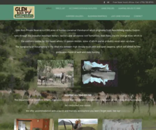 Glenrock-Huntingsafaris.co.za(Glen Rock Private Reserve) Screenshot