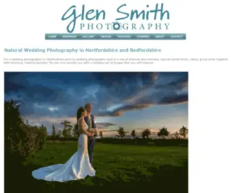 Glensmith.co.uk(Wedding photographer Hertfordshire) Screenshot