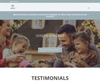 Glenview-Smiles.com(Glenview, IL Dentist) Screenshot