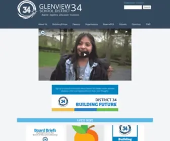 Glenview34.org(Glenview School District 34) Screenshot