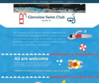 Glenviewswimclub.com(Glenview Swim Club) Screenshot